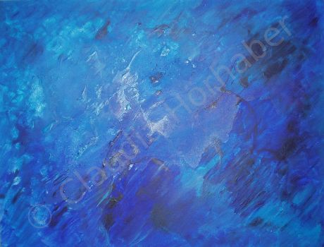 Acryl blauhintergrund